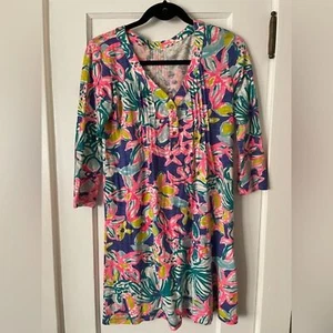 Lilly Pulitzer Amberly Swing Iris Blue Casa Azul Dress Size XS Small Flaw - Picture 1 of 6