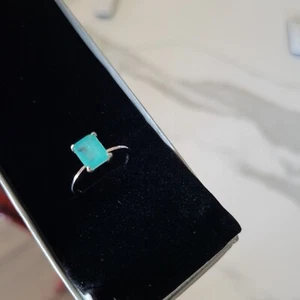 Anillo de plata con turmalina talla 11 - Imagen 1 de 13