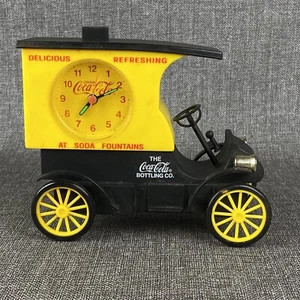 Coca-Cola Alarm Clock Delivery Truck Black and Yellow , Tested - Picture 1 of 8