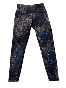 Sweaty Betty Power Leggings Womens XS 7/8 Length Blue Pattern Stretch Yoga Gym - Picture 1 of 4