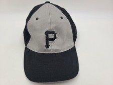 Pittsburgh Pirates Chevrolet Flex Fitted OSFA Hat Cap MLB Baseball Gray Black