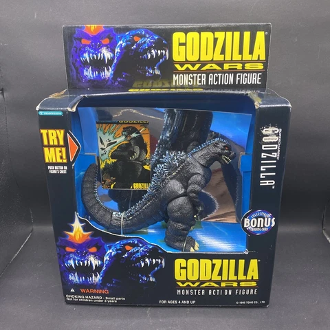 GODZILLA WARS Trendmasters 1995 SUPERCHARGED 5 inch electronic vintage monster Cover