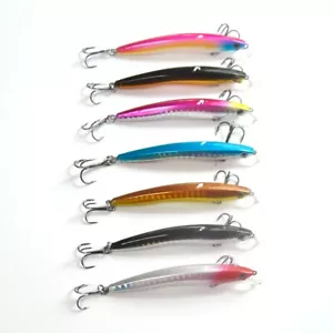 7 Stück 8 cm Minnow sinkende Angelköder Taucher Crankbait mit Box - Bild 1 von 6