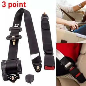 Universel Ceinture de Sécurité 3 Points Rétractable Voiture Siège Safety Belt x1 - Imagen 1 de 13