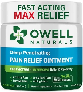 OWELL NATURALS Arthritis Pain Relief Ointment Maximum Strength, Fast Acting - Picture 1 of 21