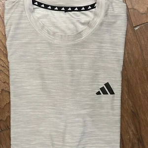 Adidas Mens Essentials AeroREADY Stretch Training Shirt Gray - Picture 1 of 6