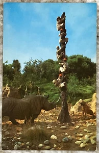 Trapped Safari Disneyland Rivers of the World Adventureland Chrome Postcard B265 - Picture 1 of 3
