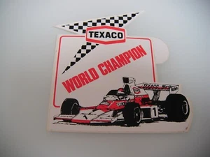 STICKER EMERSON FITTIPALDI TEXACO WORLD CHAMPION AUTOCOLLANT 1974 1975 MINT - Bild 1 von 2