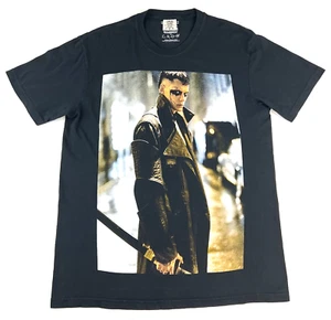 T-shirt nera Rucking Fotten The Crow stampa grafica poesia manica corta taglia L rara - Foto 1 di 7