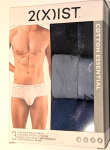 NUOVO* 2(x)IST 3 PACK (COPPIE) SLIP MARSUPIO COTONE CONTORNO ESSENZIALE XL 37-39" - Foto 1 di 1
