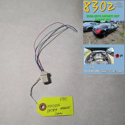 ⭐⭐OEM 2008-2015 INFINITI G37 MÓDULO DE SEGURIDAD ENTRADA SIN LLAVE CONECTOR DE COMPUTADORA⭐⭐ Foto 1 de 2