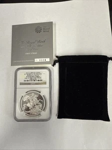2013 G. Britain St. George Dragon NGC PF70 Ultra Cameo Pistrucci’s Design Silver - Picture 1 of 3