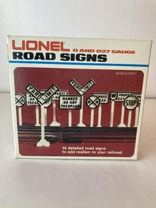 Cartelli stradali Lionel calibro O e 027 scatola aperta, alcuni mancanti vedi descrizione - Foto 1 di 7