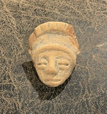 CABEZA FIGURA EFIGIE ÍDOLO DE ARCILLA PRECOLOMBINA Foto 1 de 4