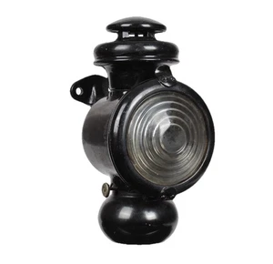 ANTIQUE MODEL T FORD KEROSENE OIL COWL LIGHT LAMP RAT ROD 1914 BLACK BRACKET - Foto 1 di 17