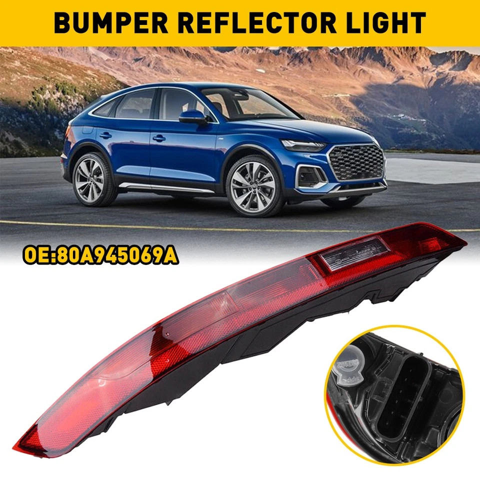 Faro trasero reflector parachoques trasero inferior izquierdo AUXITO para Audi Q5 2018-2021 Foto 1 de 4