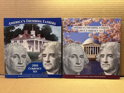 2015 + 2016 America’s Founding Fathers Currency Set 2 Sets - Image 1 of 4