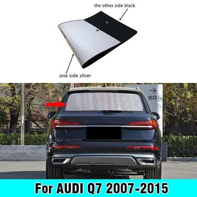 Para-brisa traseiro preto prata privacidade acampamento pára-sol para AUDI Q7 2007-2015 - Imagem 1 de 4