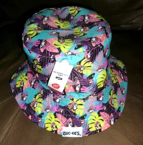 Gorra Buc-ees Bucket Sombrero Buc'ee Castor Estampado Tropical UPF50+ Reversible Nueva - Imagen 1 de 4