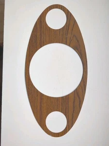 Classic BMC Mk1 Mini Cooper S Export Centre Oval Wood Dash in METAL: Super RARE! - Picture 1 of 6