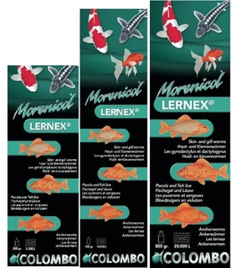 Colombo Morenicol Lernex Pond Treats Fish Gill Skin Flukes Argulus Lice Worm - Picture 1 of 4