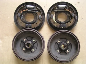 Used Honda Genuine Acty HA3 HH3 HH4 Rear Drum Back Plate Left/Right set JDM - Picture 1 of 6