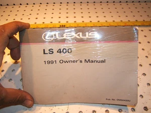 Lexus 1991 LS 400 sedan owners manual edition OM504420U Genuine Lexus 1 Manual - Picture 1 of 12