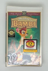 Vintage BAMBI Walt Disney Classics VHS Tape Clamshell Case SEALED/UNOPENED! - Picture 1 of 4