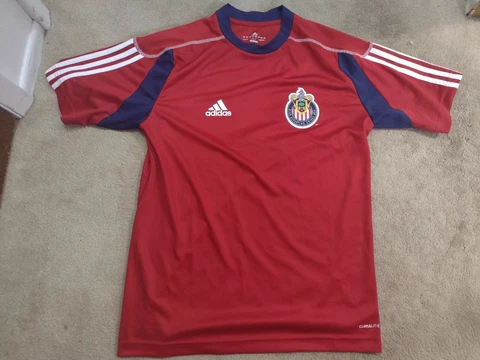 Club Deportivo Chivas USA MLS Adidas Size Small Red Soccer Jersey Cover