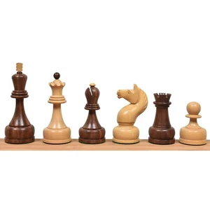 1960's Soviet Championship Tal Chess Pieces Only Set - Golden Rosewood - 4" King - Picture 1 of 12