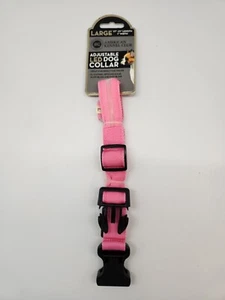 Cuello de perro ajustable AKC 1" rosa neón x tallas nocturnas medianas ~ grandes - Imagen 1 de 4
