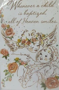 Gibson Baptism Child Announcement Greeting Invitations 8 Cards And Envelopes - Picture 1 of 2