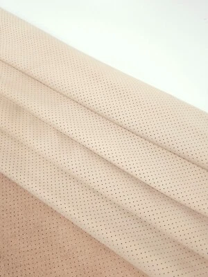 Whisper Pink Pattern Perforated Soft Leather - Image 1 of 3