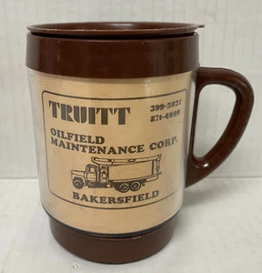 Taza de café de plástico Truitt Oilfield Maintenance Corp. Bakersfield CA 949A de colección - Imagen 1 de 6