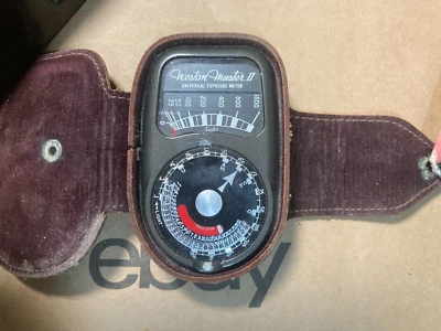 Medidor de exposición universal Weston Master II de colección en estuche de cuero Foto 1 de 3