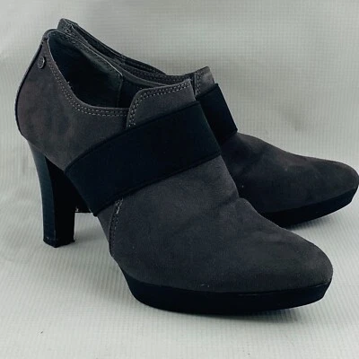 Mujer 6.5M Dana Buchman Shary Gris Carbón Bombas 3" Tacones Altos Botines Foto 1 de 4