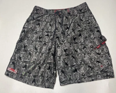 Vintage Ripcurl Swim Trunk Board Shorts Naked Ladies Size 33 RARE Felt **FLAW** - Image 1 of 4