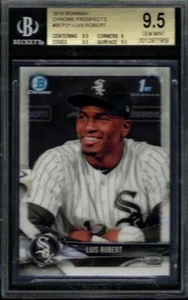 BGS 9.5 - 2018 Bowman Chrome 1st Prospects #BCP21 Luis Robert Chicago White Sox - Picture 1 of 4