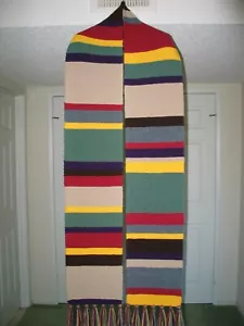 New Quality Hand Knitted Dr. Doctor Who Season 14 Scarf Garter Stitch 120" Long! - Picture 1 of 2