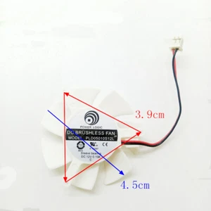 PLD05010S12L 12V 2PIN Diameter 45MM Hole distance 39MM computer graphics fan - Afbeelding 1 van 10