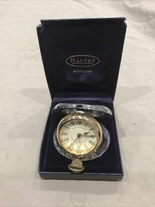 The Original Dalvey Voyager Clock Scotland Silver In Display Box - Foto 1 di 11