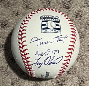 WILLIE MAYS TONY OLIVA ROLLIE DEDOS FIRMADOS CORTE BÉISBOL MLB HOLO GIGANTES A'S - Imagen 1 de 3