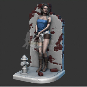 New Hot Toy In Stock Resident Evil Jill 3D Unpainted Figure Model GK Blank Kit