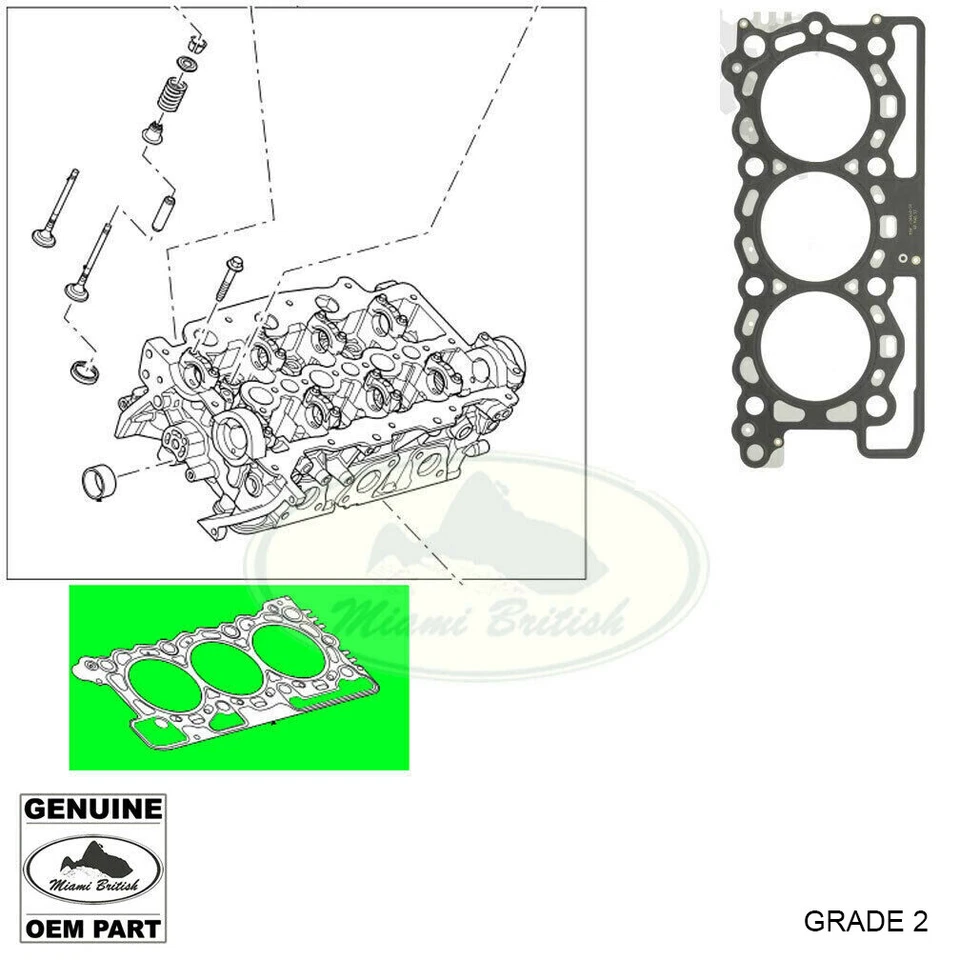 ПРОКЛАДКА БЛОКА ЦИЛИНДРОВ LAND ROVER x1 ДИАПАЗОН LR4 RR SPORT DIESEL V6 LR013063 OEM - Изображение 1 из 1