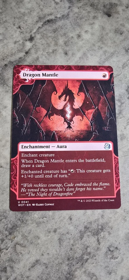 Dragon Mantle Wilds of Eldraine: Enchanting Tales Regular Enchantment MTG NM  - Image 1 of 1
