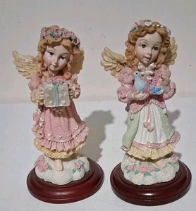 Lot of 2 The House of Lloyd Christmas Angels The Giving Angel The Caring Angel - Picture 1 of 9