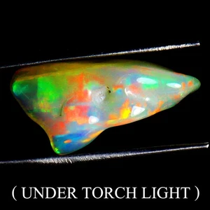 Rare AAA Floral Flash Play Of Color Crystal Fire Opal 4.62 Ct 22x11mm Gemstone - Picture 1 of 14
