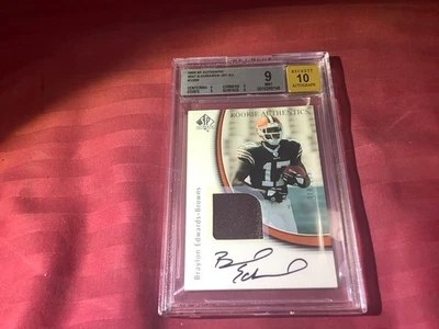Braylon Edwards Rookie 2005 SP Authentic #247 (BGS 9/Auto 10) - Image 1 of 2