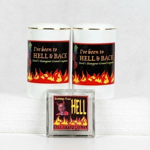 Shaker vintage Devil's Hangout Grand Canyon S&P con tappi e magnete di saluto - Foto 1 di 5