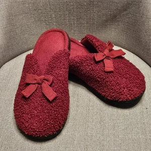 Zapatillas Isotoner para mujer de 6,5 a 7 sin cordones rojas con lazos lavables - Imagen 1 de 5